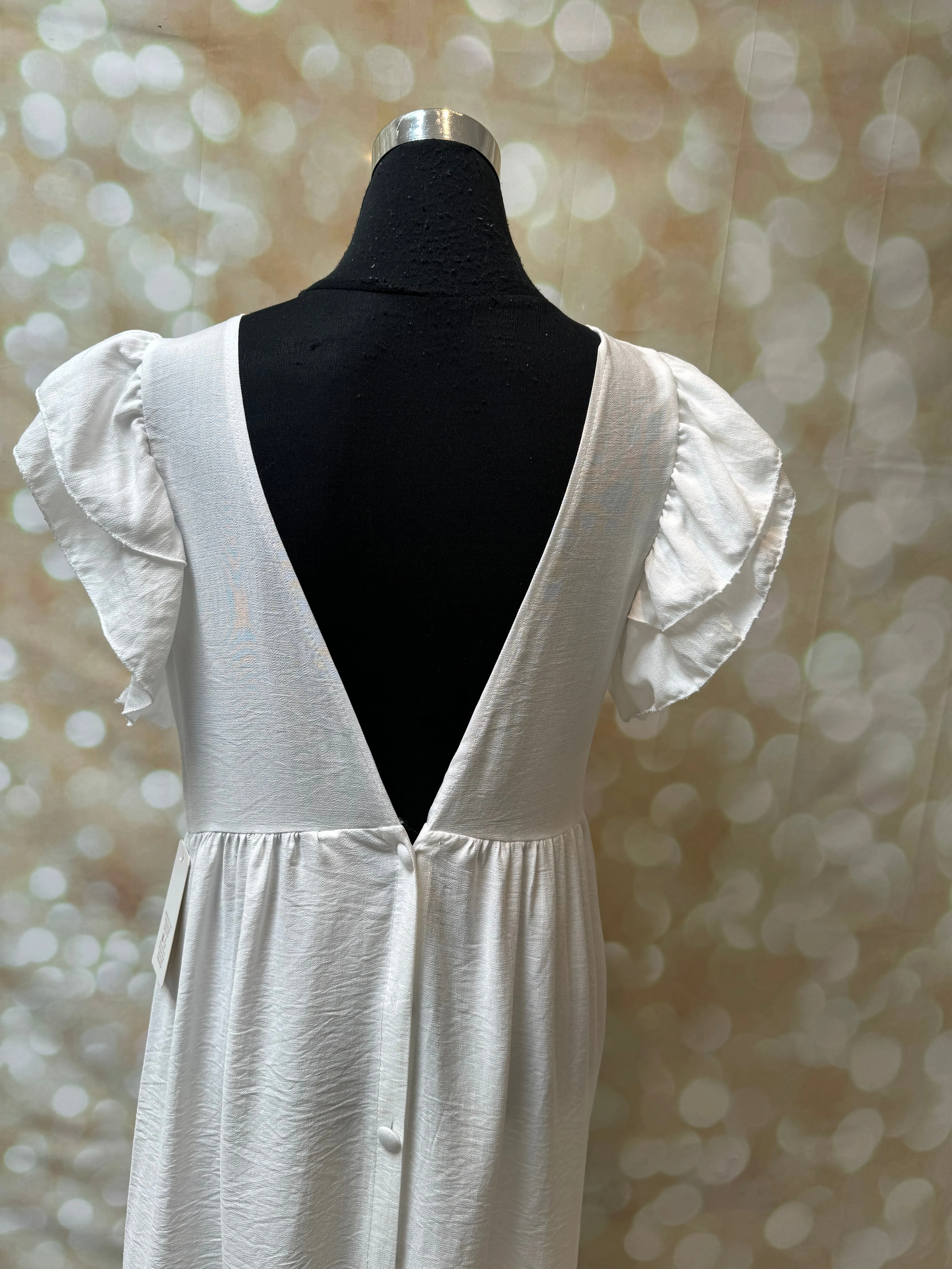 V Front Maxi Dress