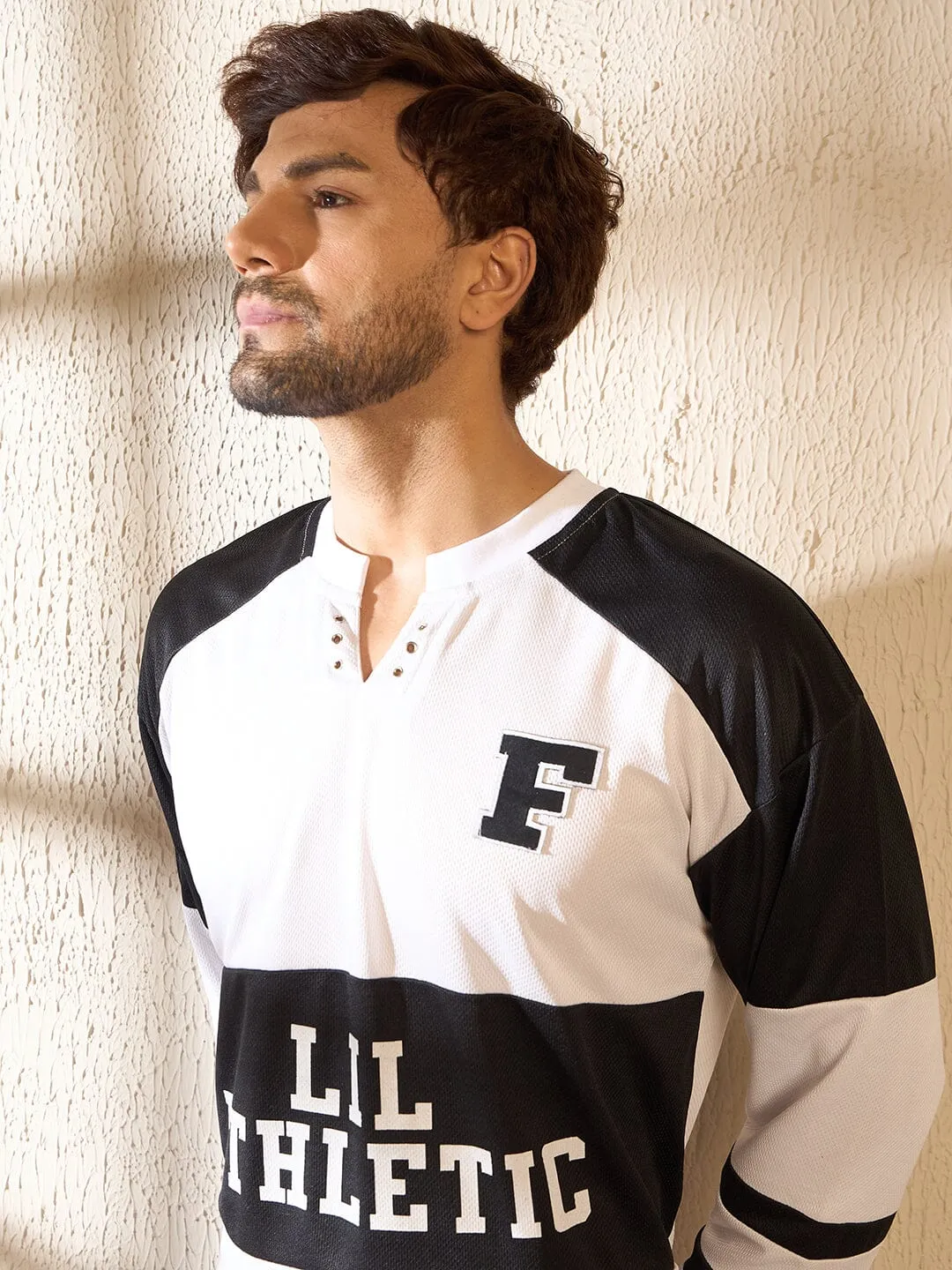 White Mesh Hockey Jersey Tshirt