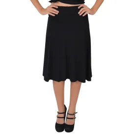 Women's Knee Length Flowy Skirt