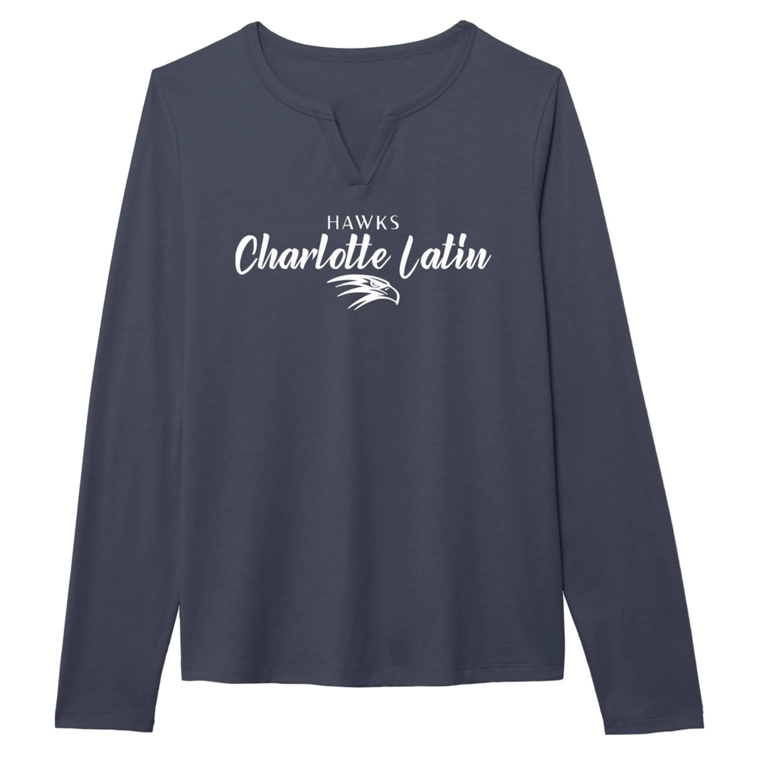 Women's Long Sleeve Notch Tee