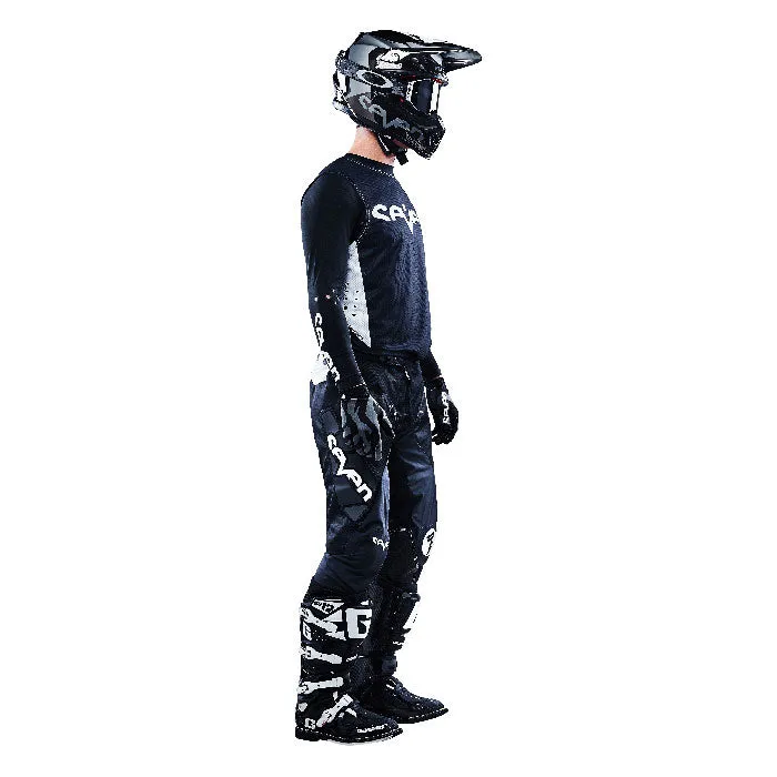 Zero Staple Laser Cut Compression Jersey - Black