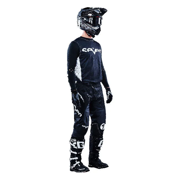 Zero Staple Laser Cut Compression Jersey - Black