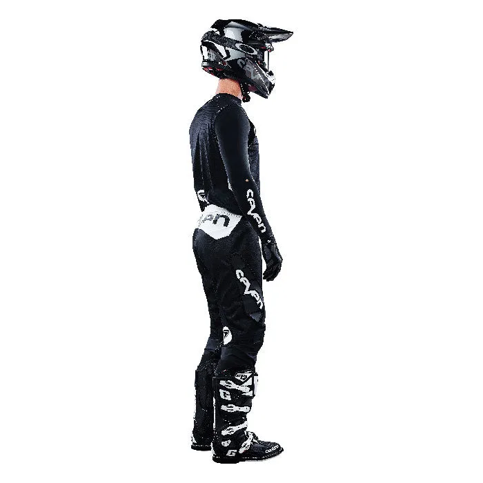 Zero Staple Laser Cut Compression Jersey - Black